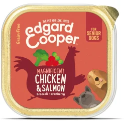 Edgard&Cooper Kuipje Chicken Salmon Senior - Hondenvoer - Kip Zalm Broccoli 150 g Graanvrij