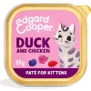 Edgard&Cooper Kuipje  Paté Voor Kittens - Kattenvoer - Eend Kip 85 g