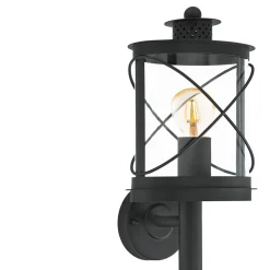 Eglo Wandlamp Hilburn Opwaarts - Buitenverlichting - Zwart