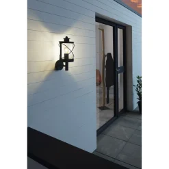 Eglo Wandlamp Hilburn Opwaarts - Buitenverlichting - Zwart