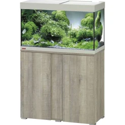 Eheim Set Vivaline 126 Led - Aquariumset - 81x36x119 cm Grijs Eiken