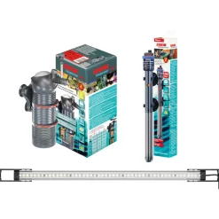 Eheim Set Vivaline 126 Led - Aquariumset - 81x36x119 cm Grijs Eiken