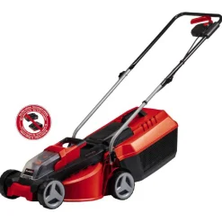 Einhell Accu Grasmaaier Ge-Cm 18/30 - Grasmaaier - 150 m2 8.87 kg Rood Zwart Grijs 18 Volt