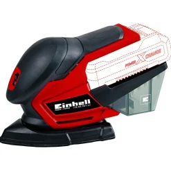 Einhell Accu Multischuurmachine - Electrisch Gereedschap - 0.84 kg Rood Zwart Wit