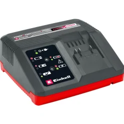 Einhell Snellader Power X-Change - Electrisch Gereedschap - Rood Zwart 18v 4a