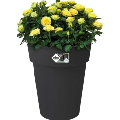 Elho Bloempot Green Basics Top Planter Rond Zwart - Buitenpot