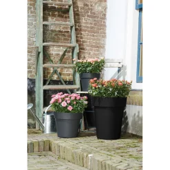 Elho Bloempot Green Basics Top Planter Rond Zwart - Buitenpot