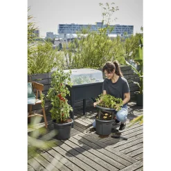 Elho Green Basics Kweekhuis Deksel Super - Kweekbenodigdheden - 74.8x56.6x22.3 cm Transparant