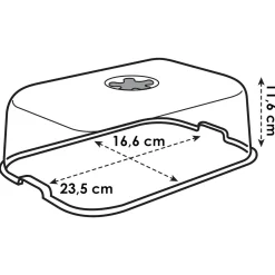 Elho Green Basics Kweekhuis - Kweekbenodigdheden - 23.5x16.5x12.5 cm Transparant