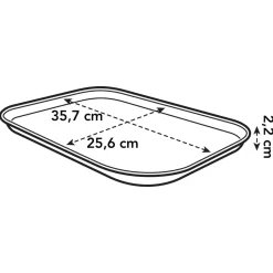 Elho Green Basics Kweektray Schotel - Kweekbenodigdheden - 36x25.8x2.2 cm Groen