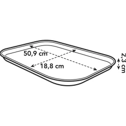 Elho Green Basics Kweektray Schotel - Kweekbenodigdheden - 51x19x2.4 cm Groen