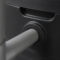 Elho Green Basics Regenton Living Black Met Plantenbak - Regenwatertonnen - Ø61x110 cm 200 l Zwart