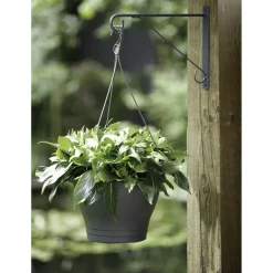 Elho Muurhaak Elegance - Plantenbakhaak - 30x3x26 cm Antraciet