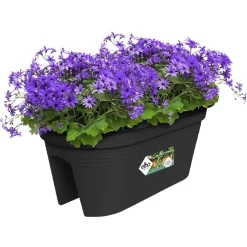 Elho Plantenbak Green Basics Flower Bridge - Plantenbak - 55x29x23 cm Zwart