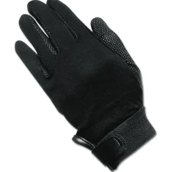 Elt Knit-Cotton Gloves Picot - Ruiteraccessoires - Zwart Large