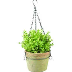 Esschert's Garden Aged Terra Cotta Hangpot - Bloempotten - Ø16.9x12x43.5 cm Rood