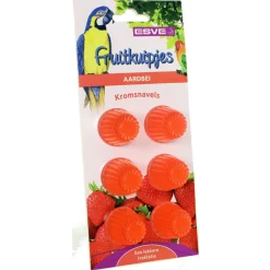 Esve Fruitkuipjes - Vogelsnack - Aardbei 6 stuks