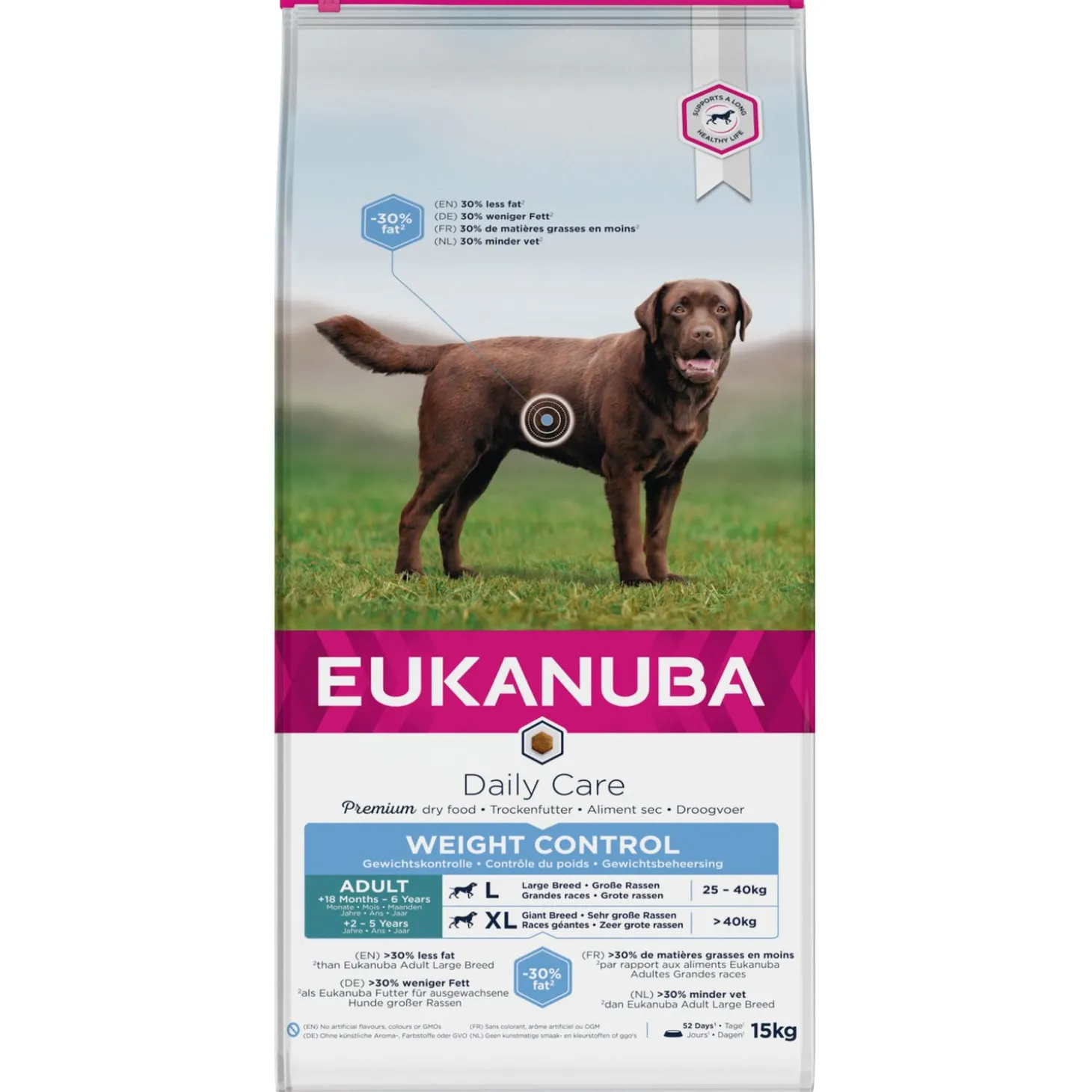 Eukanuba Adult Large Weight Control - Hondenvoer - Kip 15 kg