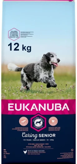 Eukanuba Caring Senior Medium Breed Kip - Hondenvoer