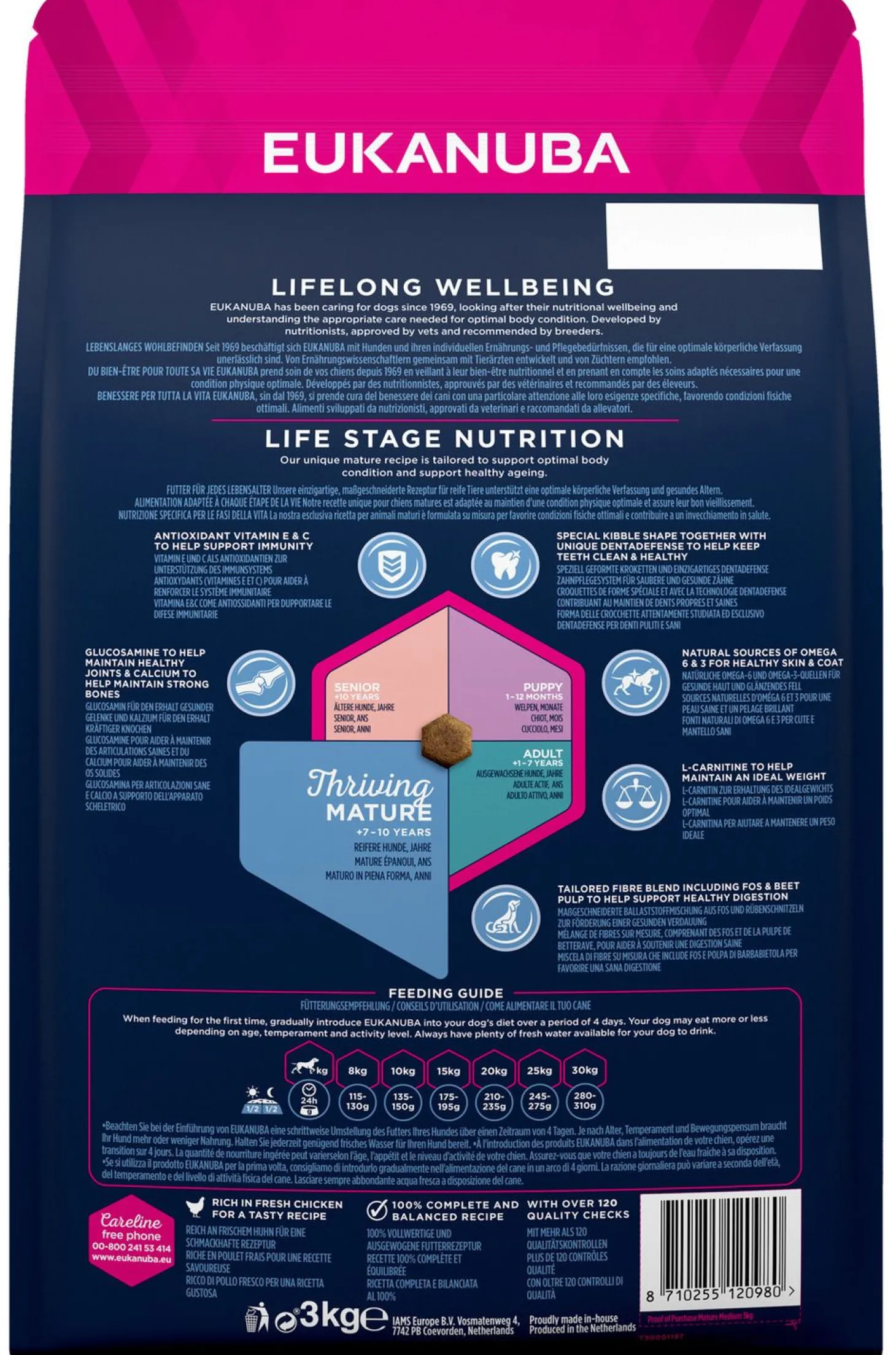 Eukanuba Thriving Mature Medium Breed Kip - Hondenvoer