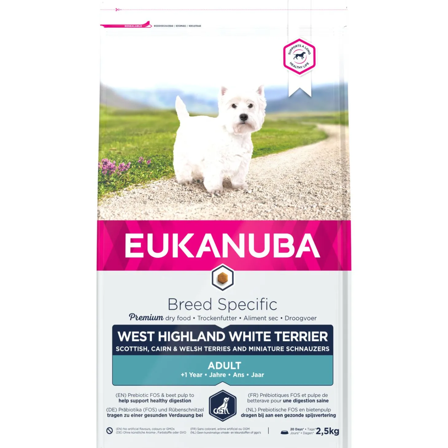Eukanuba West Highland White Terrier - Hondenvoer - Kip 2.5 kg
