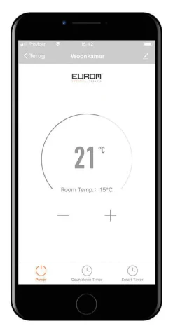 Eurom Verwarming Alutherm Wifi - Verwarming - Wit 2000 Watt