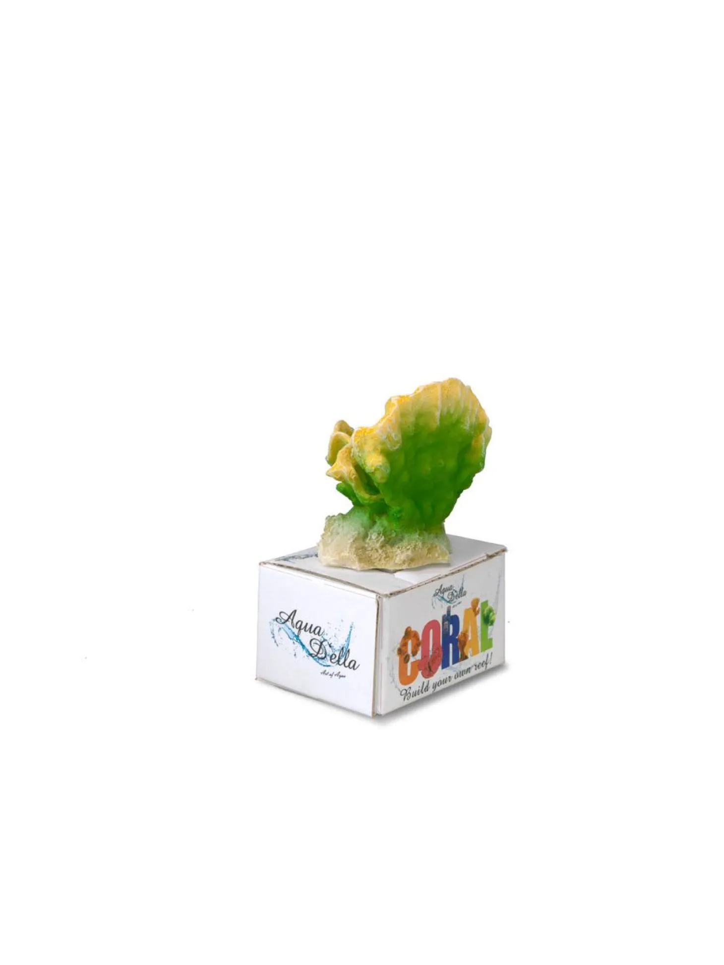 Europet Bernina Decor Koraal S - Aquarium - Ornament - 9x6.5x5 cm Groen Geel