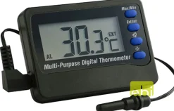 Europet Bernina Digitale Thermometer - Aquarium Toebehoren - Zwart Alarm -50 Tot 70 °c