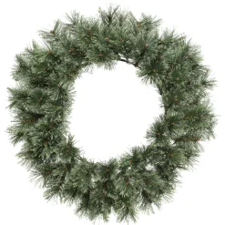Everlands Cashmere Krans - Kerstversiering - Ø63 cm Groen 80 Tips