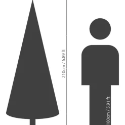 Everlands Kerstboom Grandis Fir Prelit Groen - Kerstboom