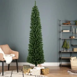Everlands Kunstkerstboom Pencil - Kerstboom - Ø50x180 cm 3 kg Groen Everlands