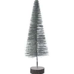 Everlands Mini Boom Glitter - Kerstboom - Ø10x29 cm Groen
