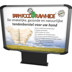 Farm Food Rawhide Dental Bone Rund - Hondensnacks