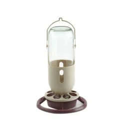 Fauna Glazen Flesautomaat - Vogel - Voerbak- Drinkbak - 1 l