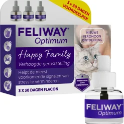 Feliway Optimum Navulling 3-Pack - Anti stressmiddel - 48 ml