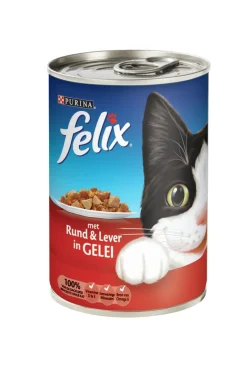 Felix Blik Gelei - Kattenvoer - Rund Lever 400 g