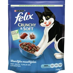 Felix Chrunchy Soft - Kattenvoer - 750 g