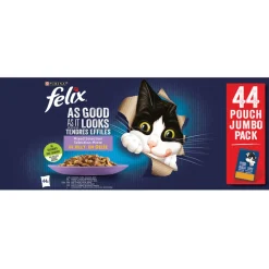 Felix Multibox Elke Dag Feest Mix Selectie In Gelei - Kattenvoer - Rund Kip Tonijn 44x85 g