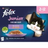 Felix Multipack Elke Dag Feest Mix Selectie In Gelei Junior - Kattenvoer - Tonijn Kip Zalm 12x85 g