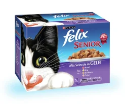 Felix Multipack Maaltijdzakjes Senior - Kattenvoer - Vlees 12x100 g