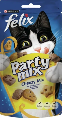 Felix Party Mix Cheezy - Kattensnack - Kaas 60 g