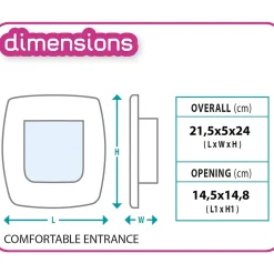 Ferplast Dierenluik Swing Wit - Kattenluik