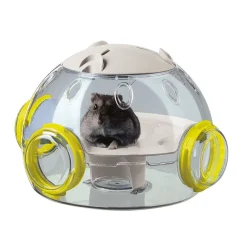 Ferplast Hamster Woonruimte Lab - Dierenverblijf - 22.5x20.7x14.3 cm Transparant