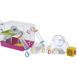Ferplast Hamster Woonruimte Lab - Dierenverblijf - 22.5x20.7x14.3 cm Transparant