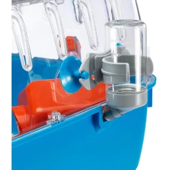 Ferplast Hamsterkooi Combi 2 - Dierenverblijf - 79.5x29.5x26 cm Blauw Oranje