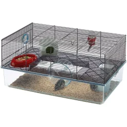 Ferplast Hamsterkooi Favola - Dierenverblijf - 60x36.5x30 cm Zwart
