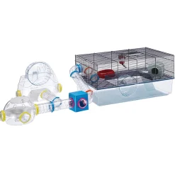 Ferplast Hamsterkooi Favola - Dierenverblijf - 60x36.5x30 cm Zwart