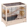 Ferplast Hamsterkooi Hamsterville - Dierenverblijf - 60x34x49 cm Houtkleur