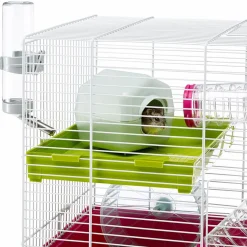 Ferplast Hamsterkooi Laura - Dierenverblijf - 46x29.5x37.5 cm Pink