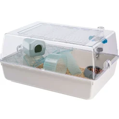 Ferplast Hamsterkooi Mini Duna Kompleet - Dierenverblijf - 55x39x27 cm Assorti
